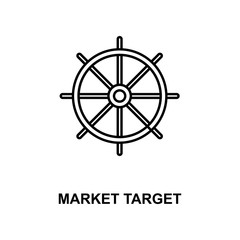 market target line icon