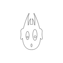 monster icon. Element of horrible creatures for mobile concept and web apps illustration. Thin line icon for website design and development, app development
