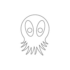 monster icon. Element of horrible creatures for mobile concept and web apps illustration. Thin line icon for website design and development, app development