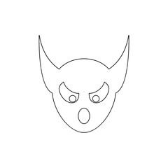 monster icon. Element of horrible creatures for mobile concept and web apps illustration. Thin line icon for website design and development, app development