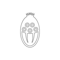 monster icon. Element of horrible creatures for mobile concept and web apps illustration. Thin line icon for website design and development, app development