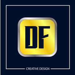 Initial Letter DF Logo Template Design Vector Illustration