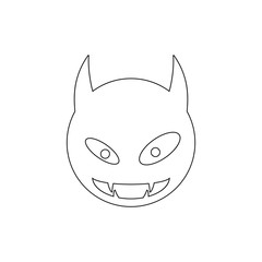 monster icon. Element of horrible creatures for mobile concept and web apps illustration. Thin line icon for website design and development, app development