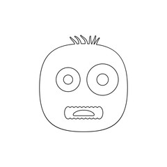 monster icon. Element of horrible creatures for mobile concept and web apps illustration. Thin line icon for website design and development, app development