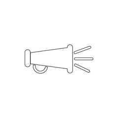 Megaphone icon. Element of media for mobile concept and web apps illustration. Thin line icon for website design and development, app development