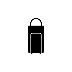 Rolling suitcase icon. Element of winter tourism. Premium quality graphic design icon. Signs and symbols collection icon for websites, web design, mobile app