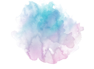 Fototapeta premium Colorful watercolor on white background.