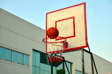 basketball is about to float in basketball.
