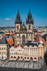 Prague city - Czech Republic - roof view