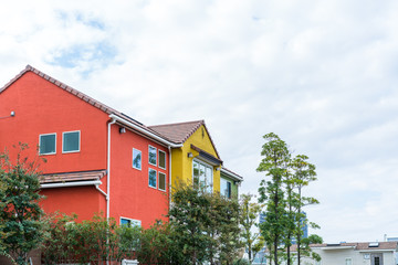 Exterior of modern house