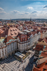 Fototapeta na wymiar Prague city - Czech Republic - roof view