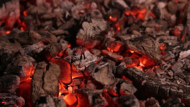 Hot Charcoal get Extincte with a Bucket of Water.