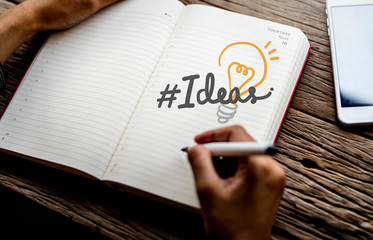 Text ideas in a workspace