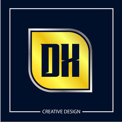 Initial Letter DX Logo Template Design Vector Illustration