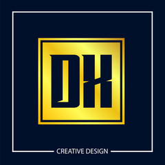 Initial Letter DX Logo Template Design Vector Illustration