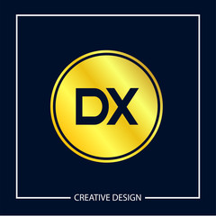 Initial Letter DX Logo Template Design Vector Illustration