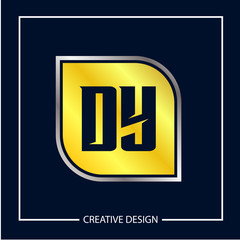 Initial Letter DY Logo Template Design Vector Illustration