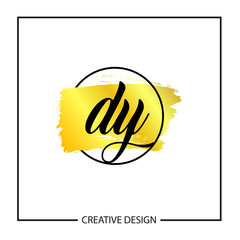 Initial Letter DY Logo Template Design Vector Illustration