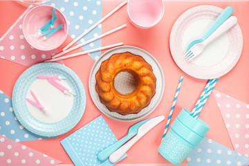 Birthday cake with candles