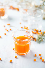 Homemade buckthorn drink