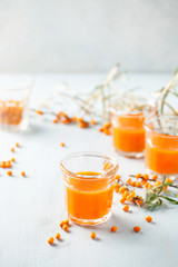 Homemade buckthorn drink