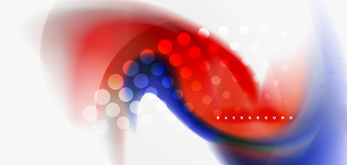 Color flowing wave, trendy liquid design template