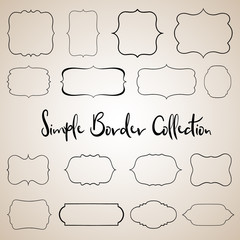 Colletion of Sixteen Vector Borders and Frames