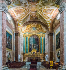 Fototapeta na wymiar Interior church rome