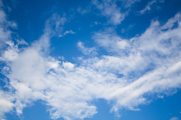 Obraz premium Background from beautiful blue sky with cloud.