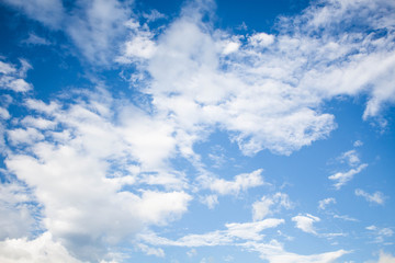 Naklejka na ściany i meble Background from beautiful blue sky with cloud.