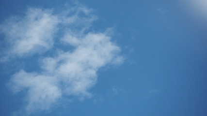 Naklejka na ściany i meble Blue sky with cloud in summer.