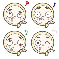 ひょっとこアイコン・４セット