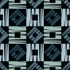 Seamless abstract geometric pattern. Vector pattern. Mosaic texture. Scribble texture. Can be used for wallpaper, textile, invitation card, wrapping, web page background.
