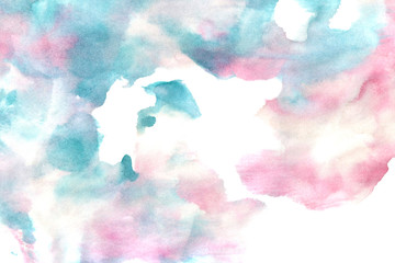 cyan magenta color watercolor background - 232035532
