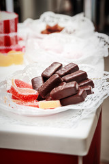 Assortment of homemade confectionery. Marshmallow, zephyr marmalade jelly