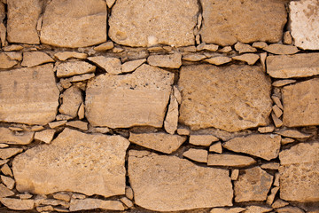Pattern of the structure of a brick wall . Old wall European home