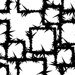 Abstract seamless pattern. The classic combination of black and white.