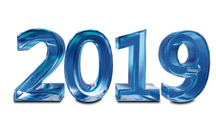 Stock Illustration Inscription from Ice Symbol for New Year