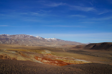Amazing martian landscape Altai Mars in Western Siberia,Russia.