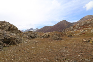 landscape of the mountains