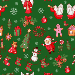 Pattern for Merry Christmas holiday.