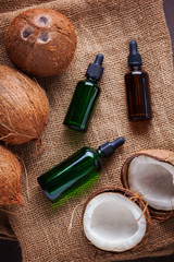 coconut oil with coconuts