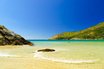 Naklejka premium beach and tropical sea. Koh Samui