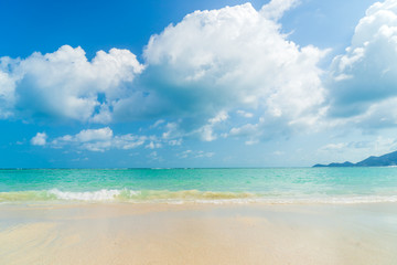 beach and tropical sea. Koh Samui