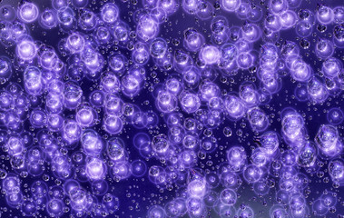 blue abstract background from small drops