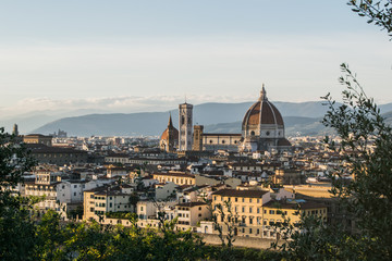 Fototapeta na wymiar Santa Maria del Fiore cathedral in Florence, Italy 