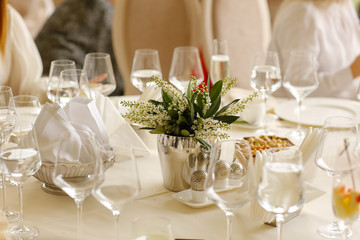Wedding reception table