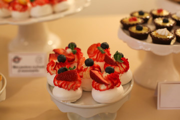 table with delicious sweets