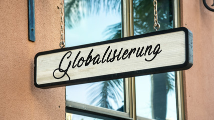 Schild 341 - Globalisierung