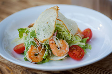 Seafood and vegetable salad